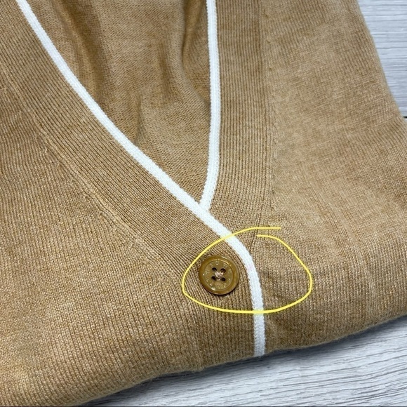 𝅺COURT & Rowe Victoria Tan Cardigan Sweater Size Small - Picture 8 of 9